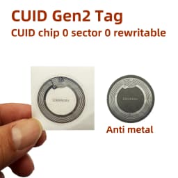 CUID Gen2 Electronic Tag 13.56MHz Changeable S50 1K RFID Wet Inlay Sector 0 Block 0 UID Rewritable CUID Anti Metal Stickers