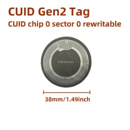 CUID Gen2 Electronic Tag 13.56MHz Changeable S50 1K RFID Wet Inlay Sector 0 Block 0 UID Rewritable CUID Anti Metal Stickers