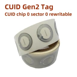 CUID Gen2 Electronic Tag 13.56MHz Changeable S50 1K RFID Wet Inlay Sector 0 Block 0 UID Rewritable CUID Anti Metal Stickers