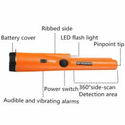 High-quality portable metal detector waterproof probe rod depth detection gold coin metal belt rope-dropping prevention