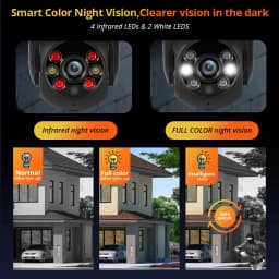 Fuers 8MP 4K IP Camera Outdoor Home Security Auto Tracking AI Human Detection WIFI CCTV Surveillance Camera Work With Tuya Smart