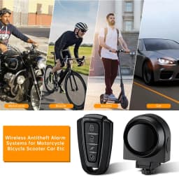 Hollarm Bicycle Vibration Alarm Wireless Motorcycle Alarm Anti-theft USB Rechargeable Remote Control Security System Waterproof