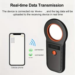 Bluetooth/USB Animal Tag Reader RFID Reader Ear Tag Reader Pet Chip Scanner Pet Microchip Reader for Dog Cat Cow Sheep