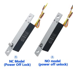 DC12 small access control electric mortise lock embedded electronic bolt lock door lock mini electric lock with feedback