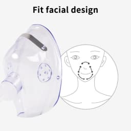 Adult Oxygen Mask With Tube Disposable Face Mask Shield Nebulizer Conduit Adult Oxygen Mask