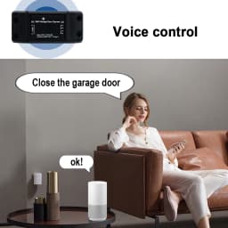 Tuya Wifi 433MHz Rolling Code Garage Door Opener AC DC 7-32V 85-250V Sliding Door Access Controller for Alexa Google Home