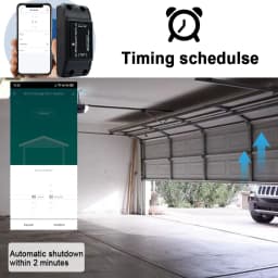 Tuya Wifi 433MHz Rolling Code Garage Door Opener AC DC 7-32V 85-250V Sliding Door Access Controller for Alexa Google Home