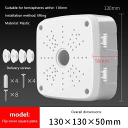 Security Camera Base Junction Box, Cctv Surveillance Camera Universal Electrical Box, Plastic Waterproof Junction Box