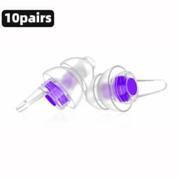 HUAK High Fidelity Concert Ear Plugs, Reusable Earplugs, 24dB Noise Reduction Music Ear Plugs for Concerts, Musicians, DJ's
