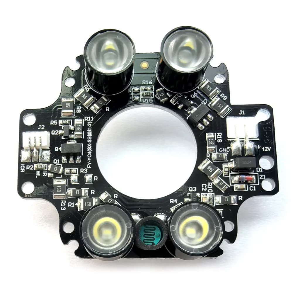 4 LEDs Array Infrared 90 Degrees Bulbs 850nm IR Board Illuminator For CCTV Camera