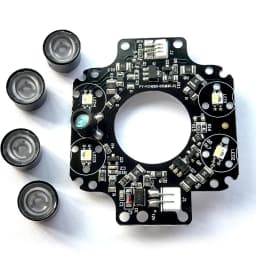 4 LEDs Array Infrared 90 Degrees Bulbs 850nm IR Board Illuminator For CCTV Camera