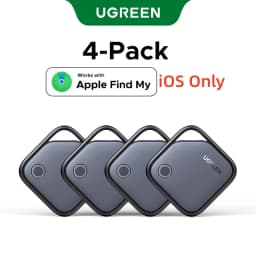 UGREEN Smart Bluetooth Tracker, Keys Finder Item Locator SmartTag Up to 2 Year Battery Phone Finder For Apple Find My (only IOS)