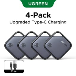 UGREEN Smart Bluetooth Tracker, Keys Finder Item Locator SmartTag Up to 2 Year Battery Phone Finder For Apple Find My (only IOS)