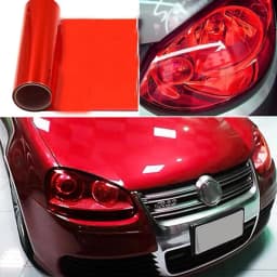 Red Car Light Headlight Taillight Tint Styling Waterproof Accessories Car Film 30X60/150CM Tintting Vinyl Sticker Protectiv I5Q2