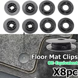 8pcs Car Floor Mat Caret Clips Universal Retention Fixing For Holders Grips Clamps Floor Holders Carpet Non-slip Fastener Clips