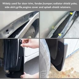 100/50/10Pcs Car 8mm Hole Plastic Rivets Fastener Clip Car Bumper Fender Auto Black Door Trim Fasteners Retainer Push Pin Clips