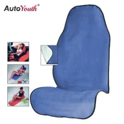 Towel Car Seat Cushion for Athletes Fitness Gym Running Beach Swimming Outdoor Water Sports Machine Washable Gray Color