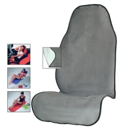 Towel Car Seat Cushion for Athletes Fitness Gym Running Beach Swimming Outdoor Water Sports Machine Washable Gray Color