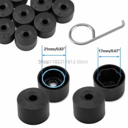 Car Wheel Hub Nut Bolt Cover for VW Polo Tiguan Golf MK4 Passat B6 CC Seat Leon Ibiza Tyre Screws Cap Auto Exterior Accessories