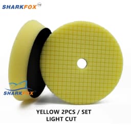 Sharkfox 3/5/6 inch (80mm/125mm/150mm) Car Sponge Polishing Discs Buffing Pads Kit For Car Polisher Buffer