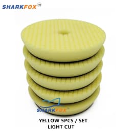 Sharkfox 3/5/6 inch (80mm/125mm/150mm) Car Sponge Polishing Discs Buffing Pads Kit For Car Polisher Buffer