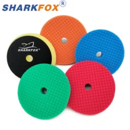 Sharkfox 3/5/6 inch (80mm/125mm/150mm) Car Sponge Polishing Discs Buffing Pads Kit For Car Polisher Buffer