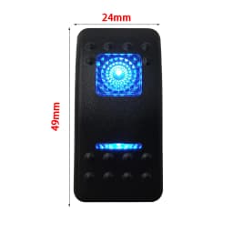 Blue Led Rocker Switch Button 5Pins&7Pins ON OFF ON For Car Marine Boat NARVA ARB Style interior Lights parts Camper Accessories