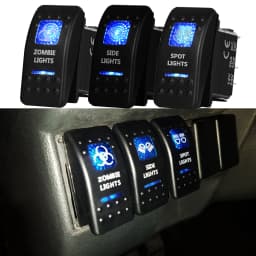 Blue Led Rocker Switch Button 5Pins&7Pins ON OFF ON For Car Marine Boat NARVA ARB Style interior Lights parts Camper Accessories