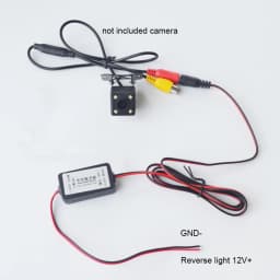 Car Rear View Rectifier, 12V DC Power Relay Capacitor Filter Connector for Backup Auto Car Camera Filter Solve Ripple Splash