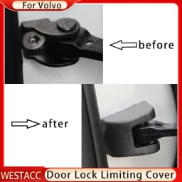 4Pcs Car Door Stopper Protection Cover Case for Volvo XC60 XC90 S90 Anti-Rust Door Lock Limiting Cover Cap Accessories