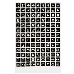 Luminous Car Sticker Instrument Panel Buttons Stickers PVC Truck Decoration Rocker Switch Label Circuit Decal