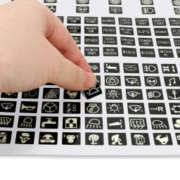 Luminous Car Sticker Instrument Panel Buttons Stickers PVC Truck Decoration Rocker Switch Label Circuit Decal
