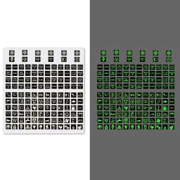 Luminous Car Sticker Instrument Panel Buttons Stickers PVC Truck Decoration Rocker Switch Label Circuit Decal