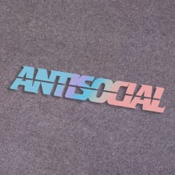 32X5.08cm Letter Sticker Vinyl Waterproof Antsocial Decal Non Fade Reflective Cool Car Decoration Sticker Unique Gift