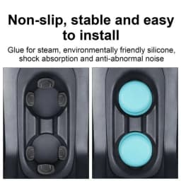 Car Water Cup Limiter Auto Water Cup Slot Anti Slip Silicone Pad Insert Slot Drink Bottle Self-adhesive Limiter Shock Absorber