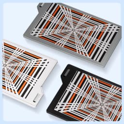 LUCKEASY for Tesla Model 3 Y X S Car Key Card Holder Protector Cover Auto Accessories PLAID Light Speed Label Silicone Key Case