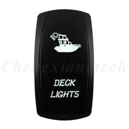 Marine 12V 24V White Led On Off Rocker Switch 5Pin SPST Momentary Switch DPDT ON OFF ON 3-Way for Car Boat Carling 4X4 Narva