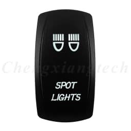 Marine 12V 24V White Led On Off Rocker Switch 5Pin SPST Momentary Switch DPDT ON OFF ON 3-Way for Car Boat Carling 4X4 Narva