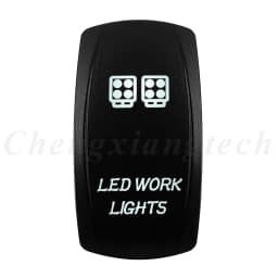 Marine 12V 24V White Led On Off Rocker Switch 5Pin SPST Momentary Switch DPDT ON OFF ON 3-Way for Car Boat Carling 4X4 Narva