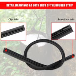 KAWOO 1pcs 8mm/6mm Car Windscreen Wiper Blades Insert Soft Rubber Strip (Refill) 14"16"17"18"19"20"21"22"24"26"28" Accessories