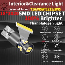 2x LED Parking Light Bulb W5W T10 Canbus For Mercedes Benz W211 W212 A207 C207 S211 S212 W220 W221 C216 W163 W164 W166 W251 E S