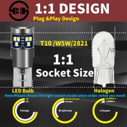 2x LED Parking Light Bulb W5W T10 Canbus For Mercedes Benz W211 W212 A207 C207 S211 S212 W220 W221 C216 W163 W164 W166 W251 E S