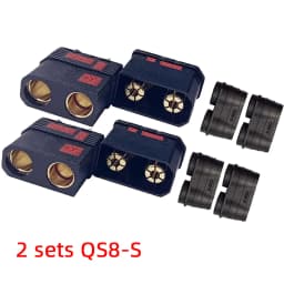 QS8 QS8-S Heavy Duty Battery Connector Anti-Spark Gold Connector Large Power Plug for RC Plant Protection Drone Car Model
