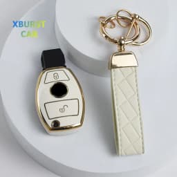 Car Key Case Cover Key Bag Accessories For Mercedes Benz A B C S Class AMG GLA CLA GLC W176 W221 W204 W205 Shell Fob Keychain