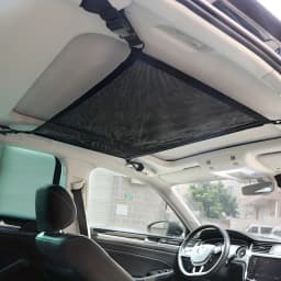 Car Ceiling Storage Net Bag Pocket Roof Net Pocket Hanging Luggage Suspended Network Port Storage Bag Single Layer