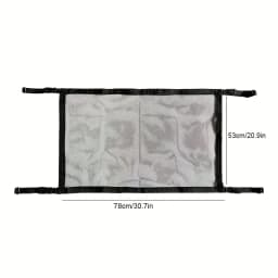 Car Ceiling Storage Net Bag Pocket Roof Net Pocket Hanging Luggage Suspended Network Port Storage Bag Single Layer