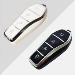 Fashion New Soft TPU Car Key Case Protect Cover 4 Button For BYD Qin Plusdmi Atto 3 Han EV Dolphin Durable Car Accessories