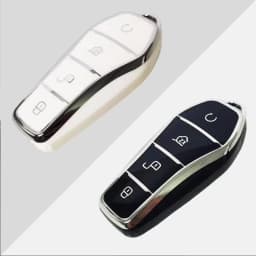 Fashion New Soft TPU Car Key Case Protect Cover 4 Button For BYD Qin Plusdmi Atto 3 Han EV Dolphin Durable Car Accessories
