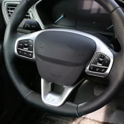 Steering Wheel Panel Cover for Ford Fiesta MK8 2017-2021 for Ford Focus MK4 2019-2023 ABS Car Steering Control Button Frame Trim