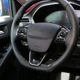 Steering Wheel Panel Cover for Ford Fiesta MK8 2017-2021 for Ford Focus MK4 2019-2023 ABS Car Steering Control Button Frame Trim